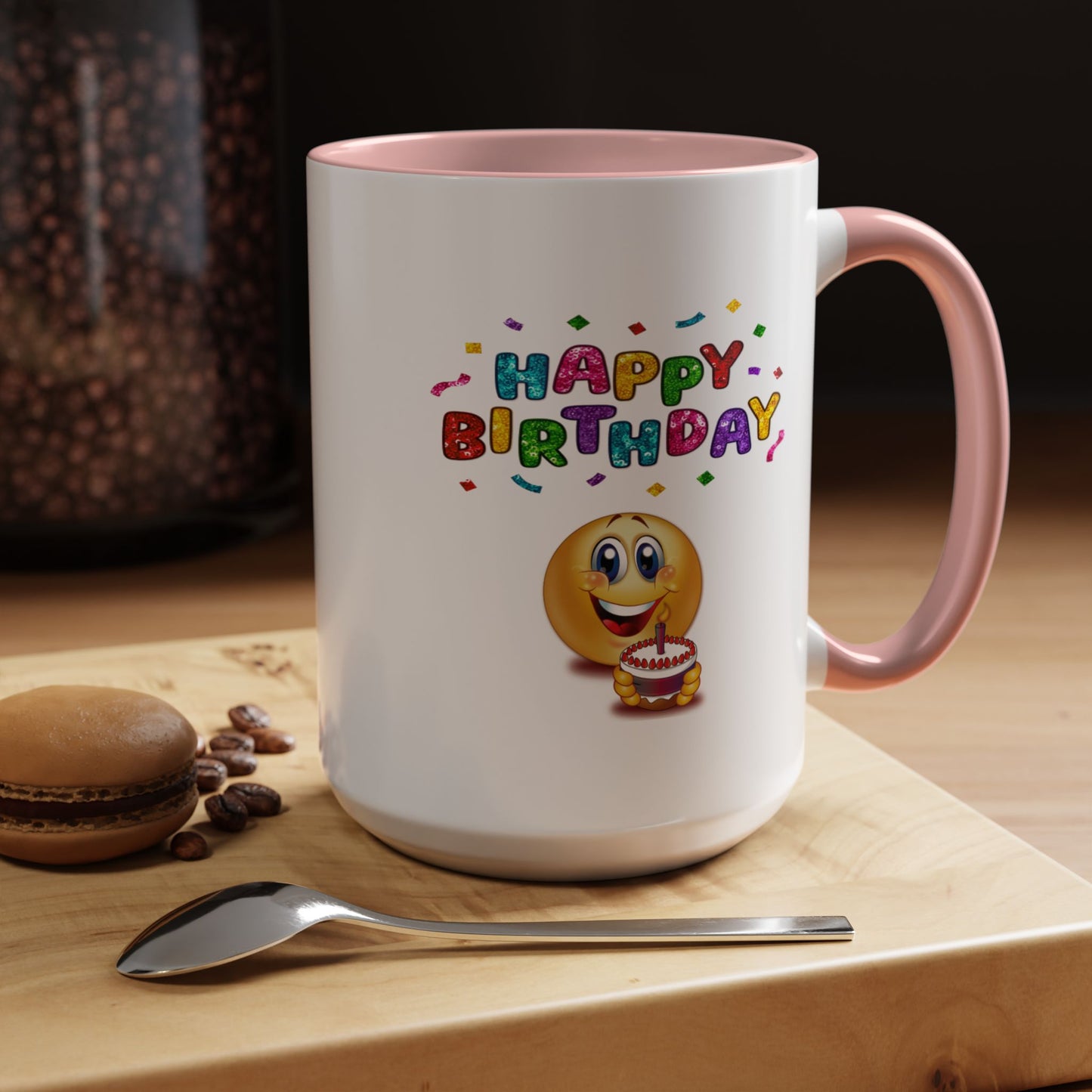 Birthday Mug - Happy Birthday Emoji