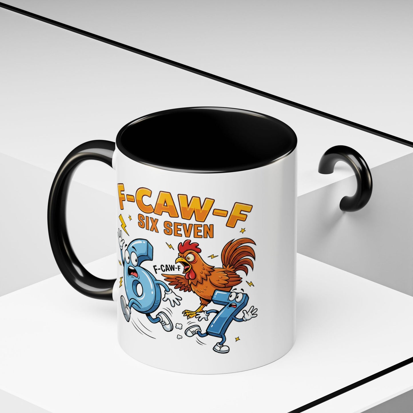 Humor Mug - F-CAW-F Six Seven