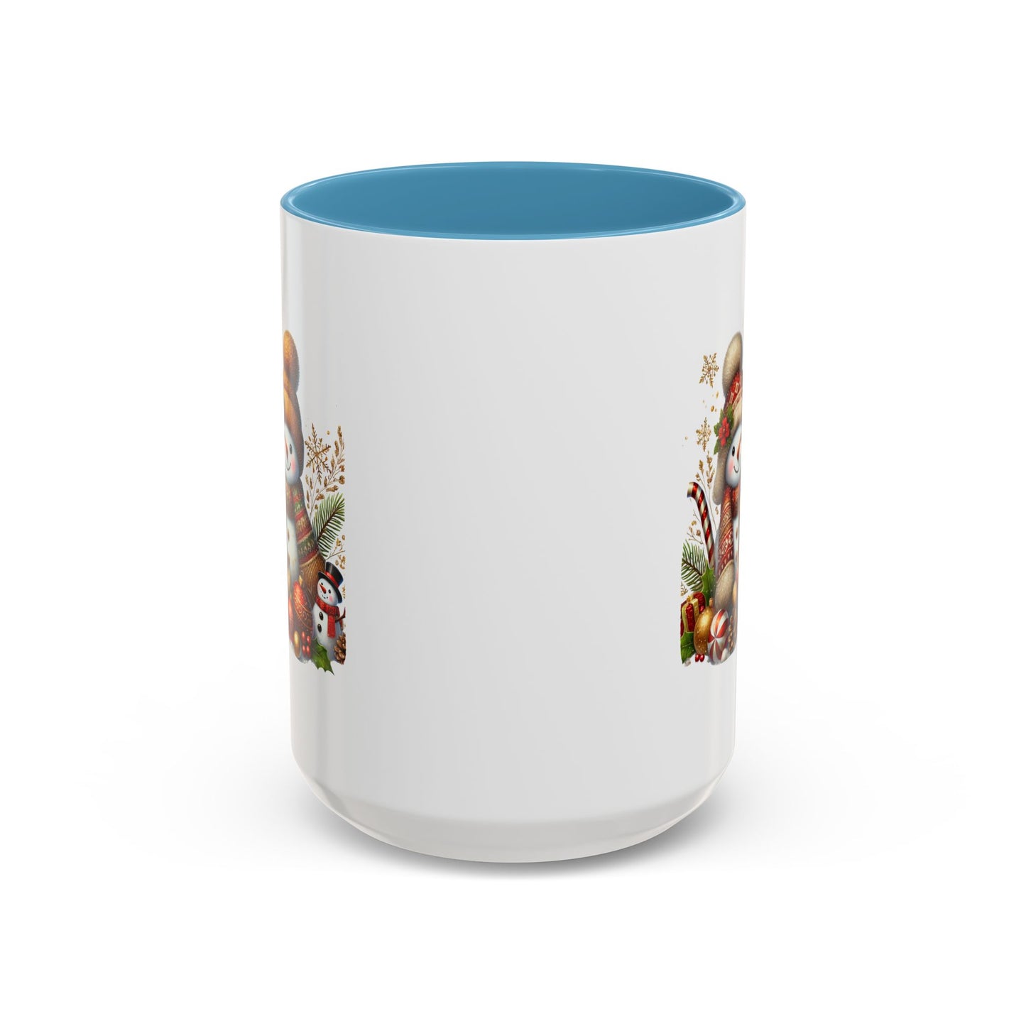 Christmas Mug - Gold Snowman Family