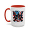 4th of July Mug - Skull With American Flag