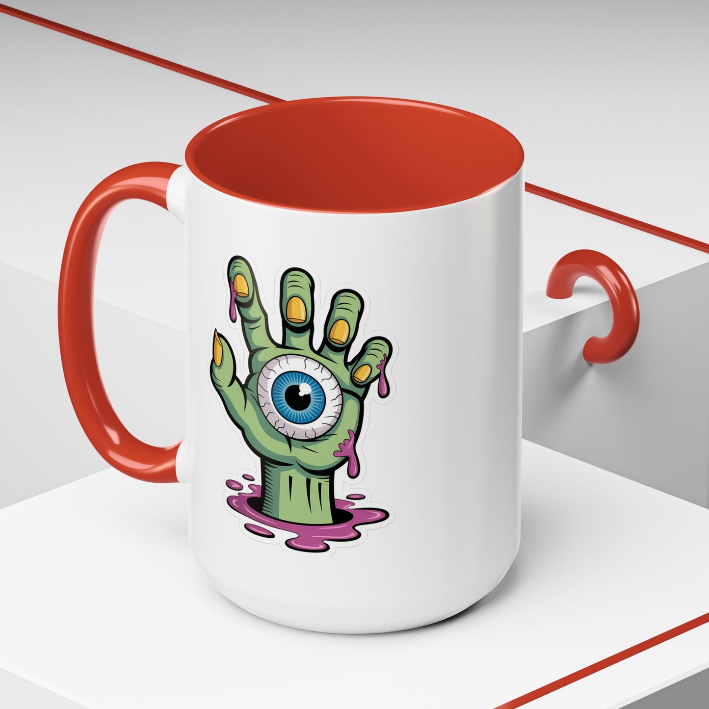 Halloween Mug - Eye Ball Hand