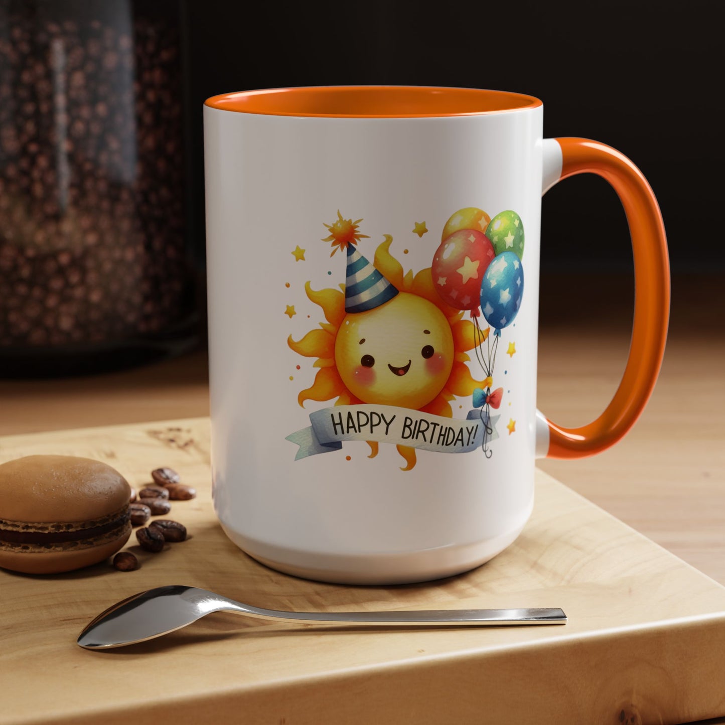 Birthday Mug - Happy Birthday Sun & Balloons