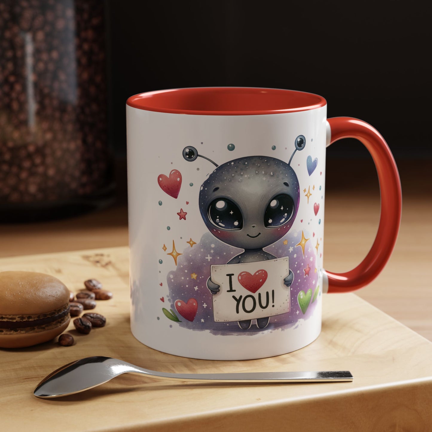 Valentine's Day Mug - I Love You Alien