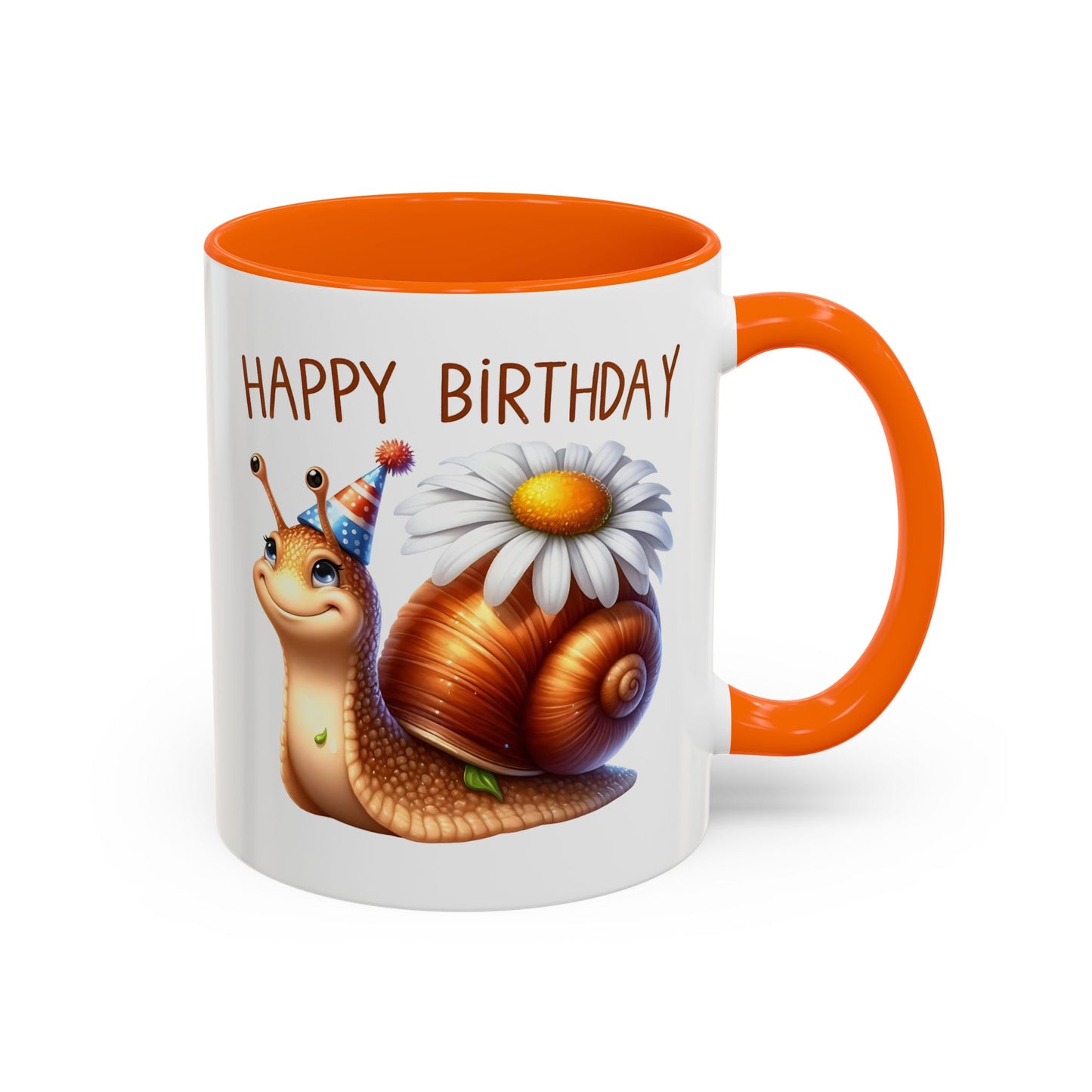 Birthday Mug - Snail Flower