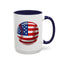 4th of July Mug - Baseball American Flag