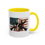 4th of July Mug - Skull Guns Flag