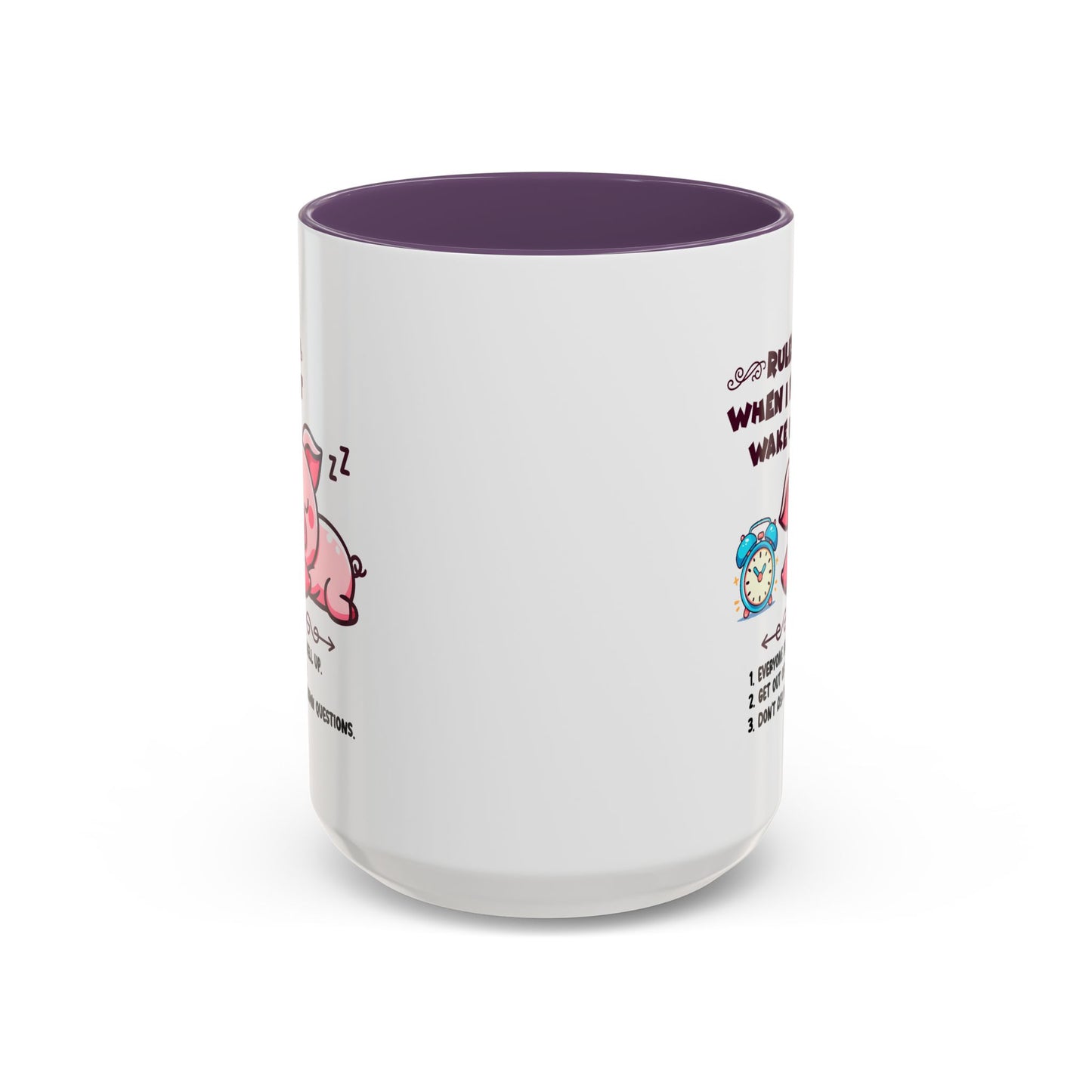 Humor Mug - Rules When I First Wake Up!