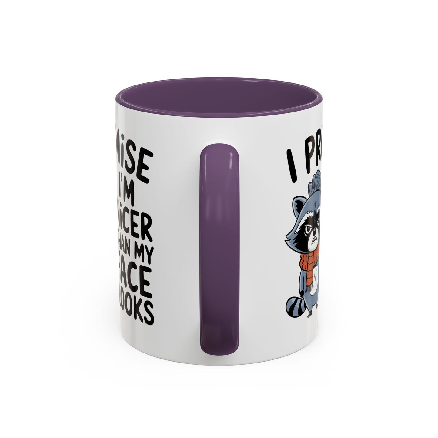 Humor Mug - I Promise I'm Nicer Than My Face Looks