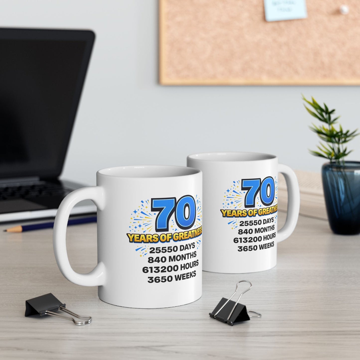 Birthday Mug - 70 Years of Greatness