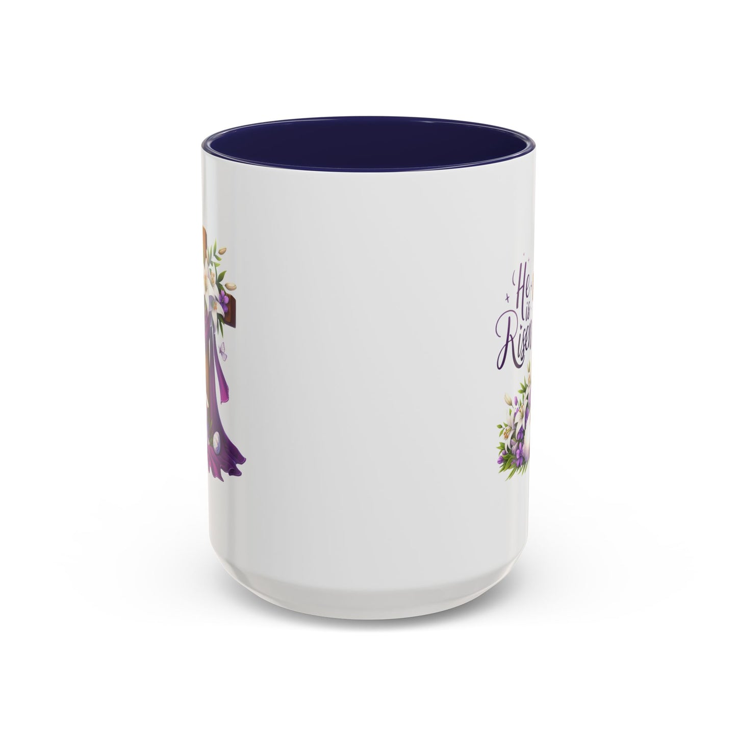 Easter Mug - He Is Risen Cross