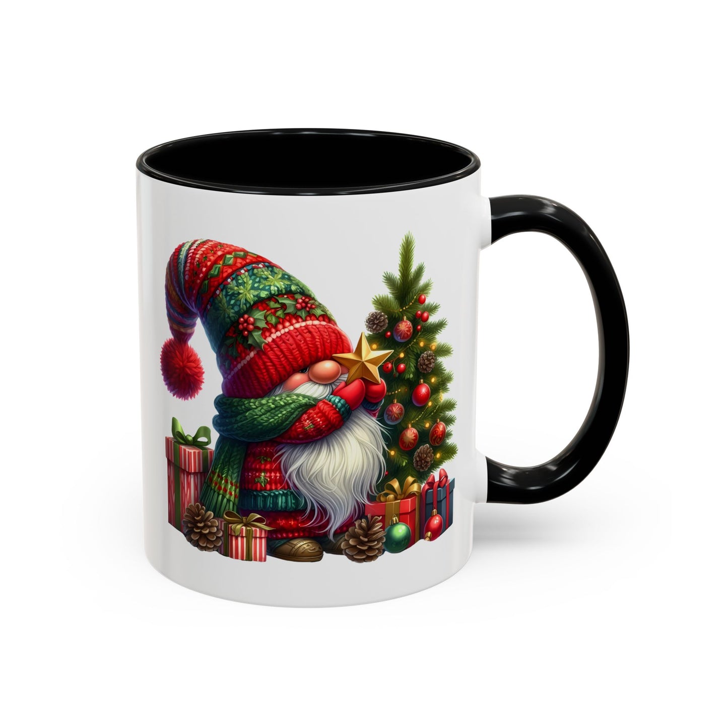 Christmas Mug - Gnome with Christmas Tree Star