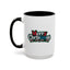 Christmas Mug - Merry Christmas White Red & Blue Text