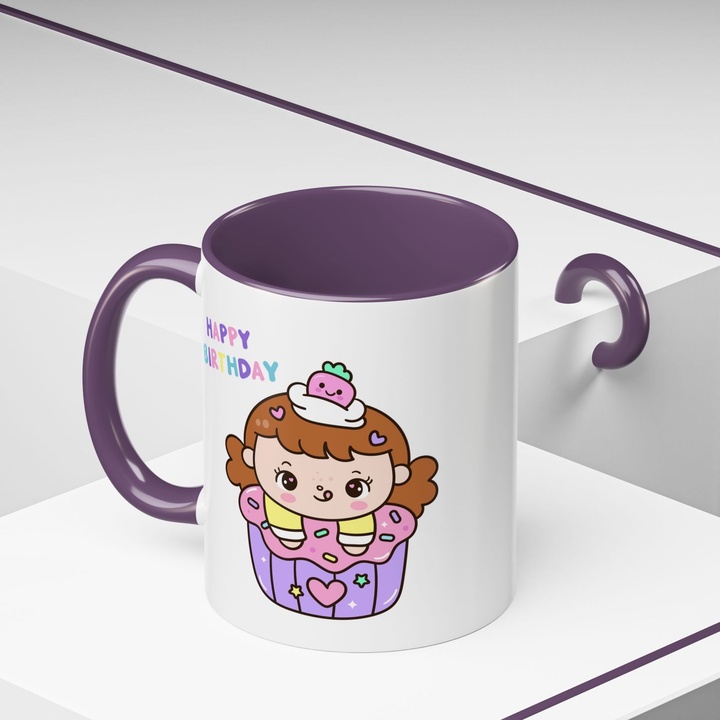 Birthday Mug - Cute Girl Cupcake