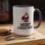 Christmas Mug - Merry Christmas Black Text Santa Walking