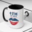 4th of July Mug - Happy 4th of July Flag Lips