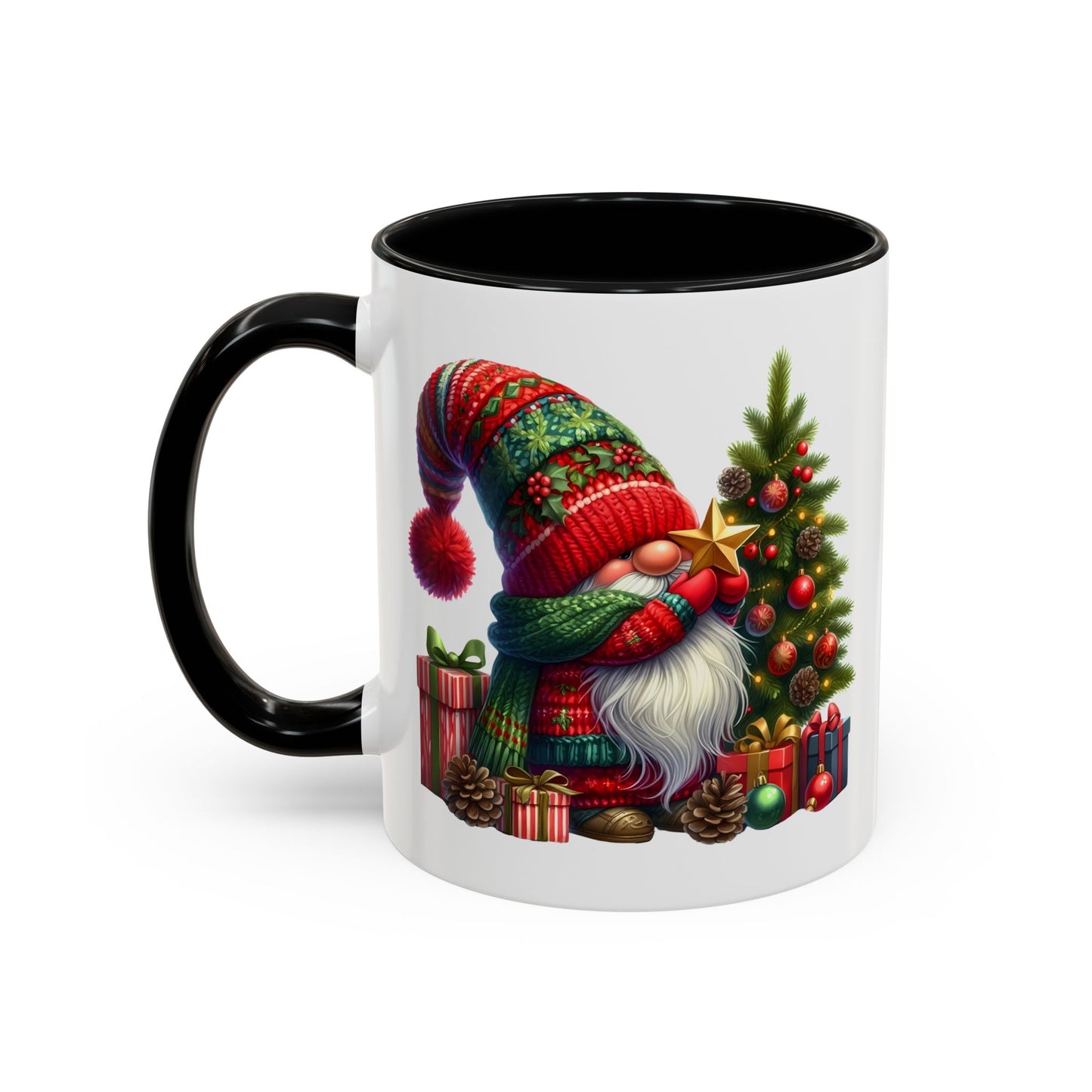 Christmas Mug - Gnome with Christmas Tree Star