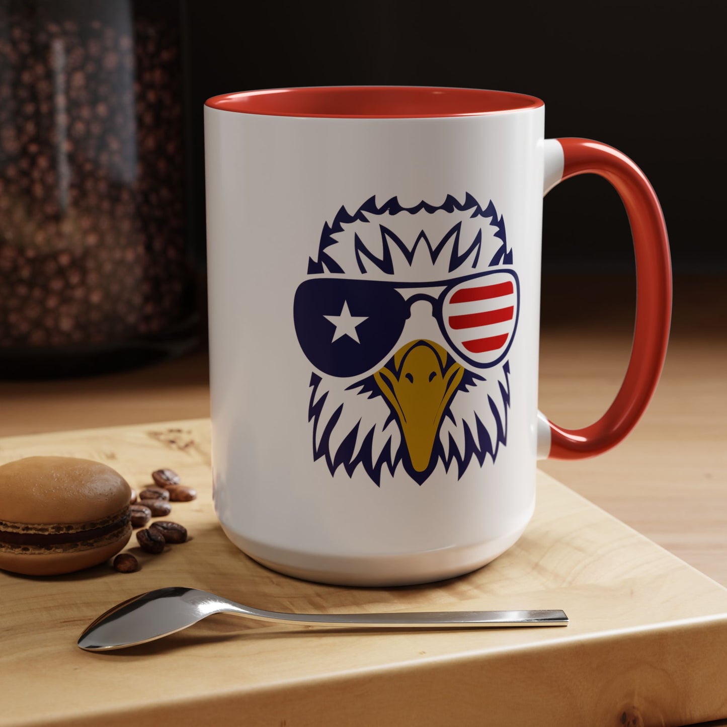 4th of July Mug - Cool American Eagle