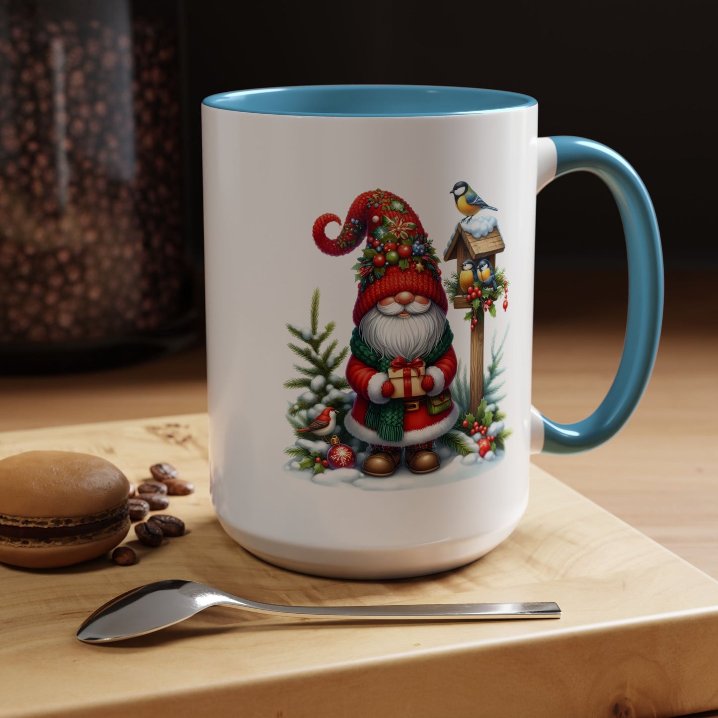 Christmas Mug - Gnome and Birds