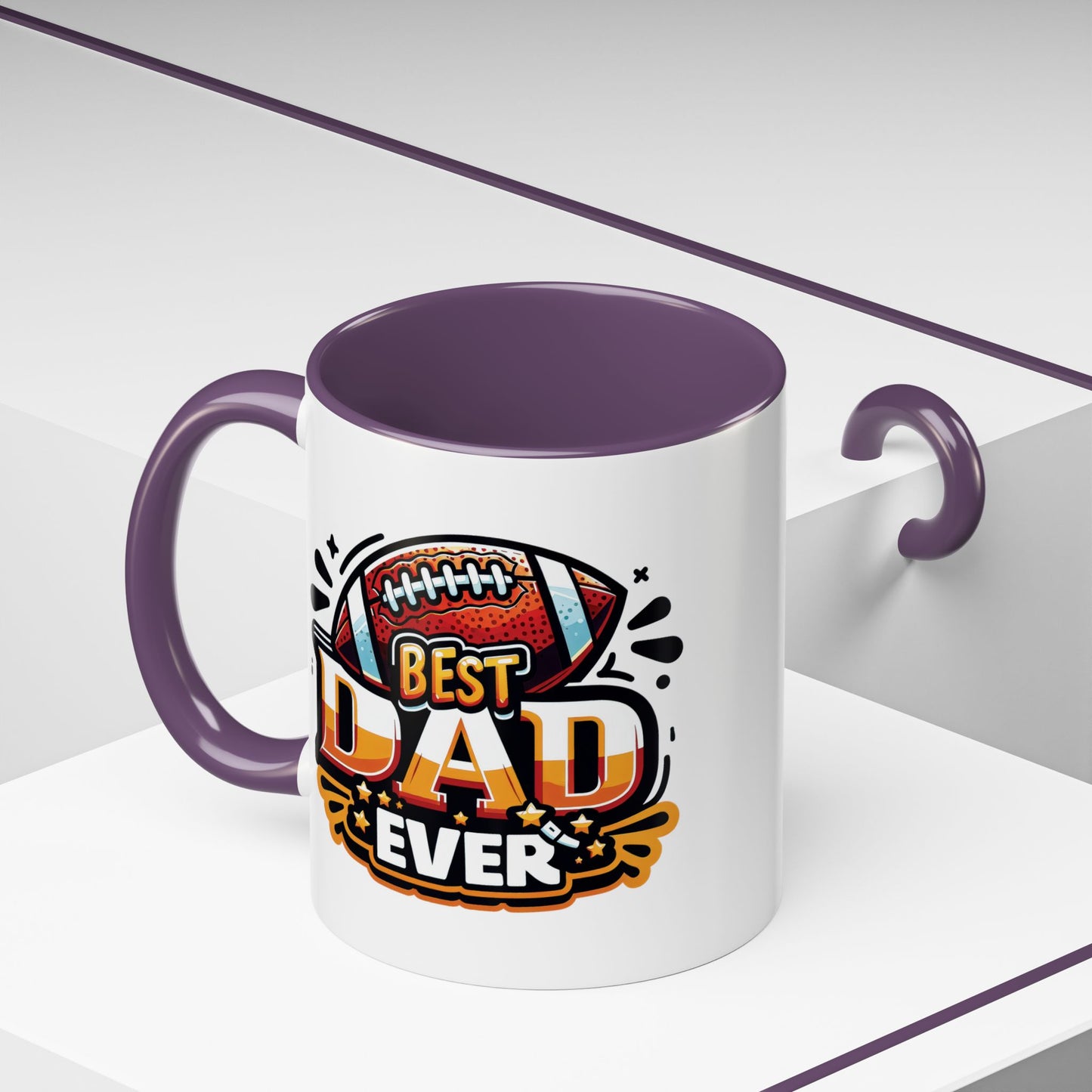 Father's Day Mug - Best Dad Ever Football