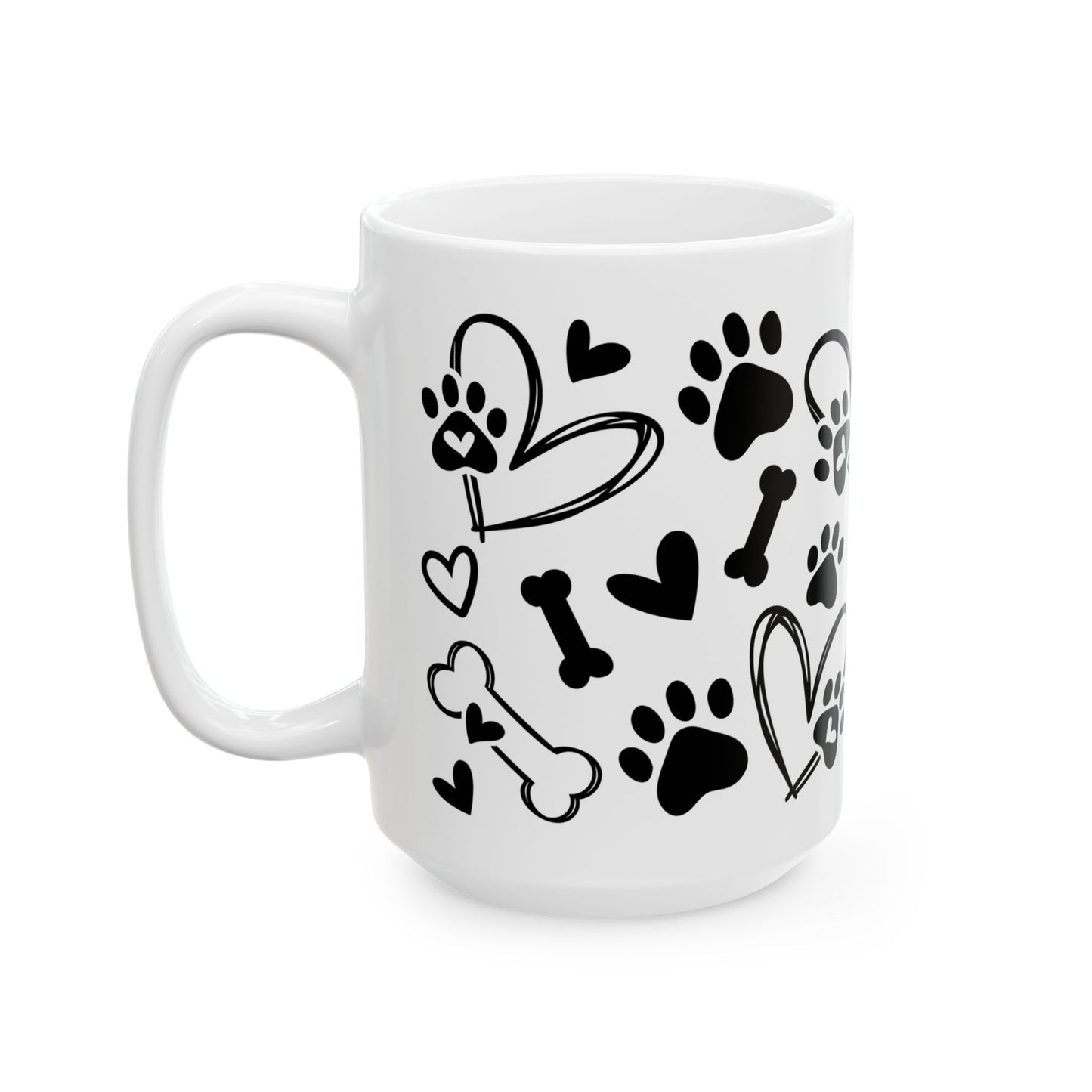 Animal Mug - Dog Paws & Bones