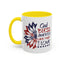 4th of July Mug - God Bless America Sunflower