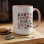Christmas Mug - Merry Christmas Red White & Green Text Collage