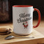 Christmas Mug - Merry Christmas Black Text Santa Present