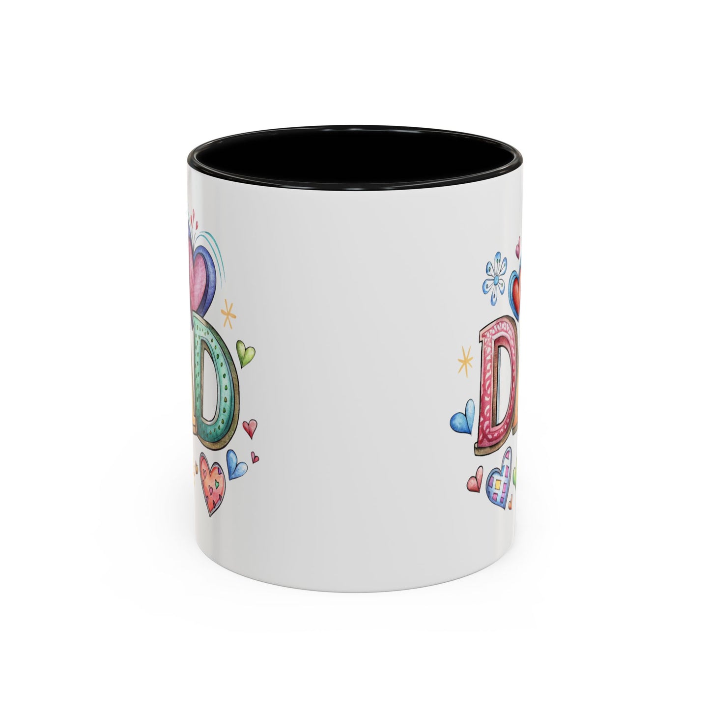Father's Day Mug - Dad Hearts