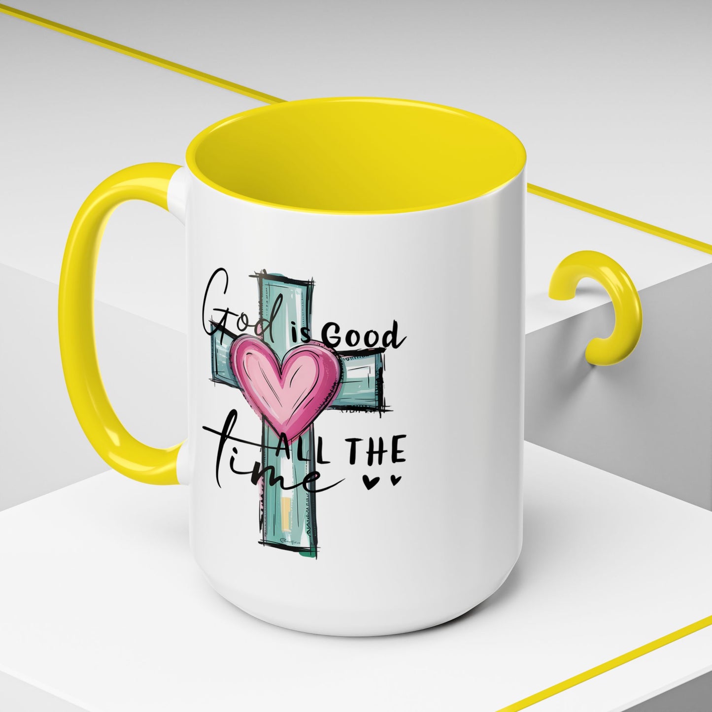 Religious Mug - God Is Good Cross