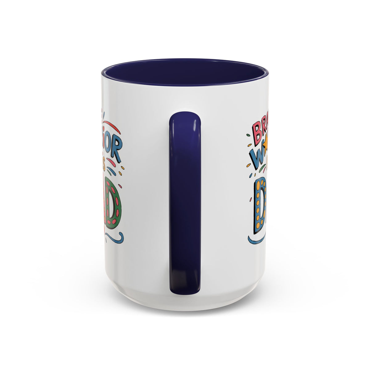 Father's Day Mug - Dad Brave Warrior