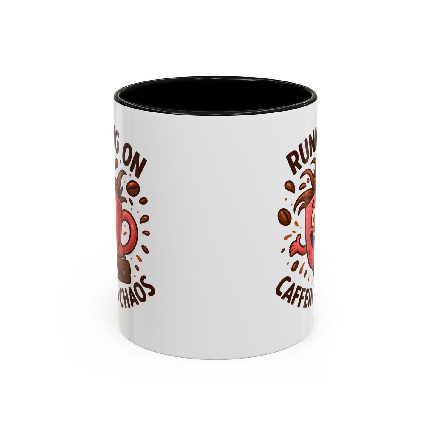 Humor Mug - Running On Caffeine and Chaos