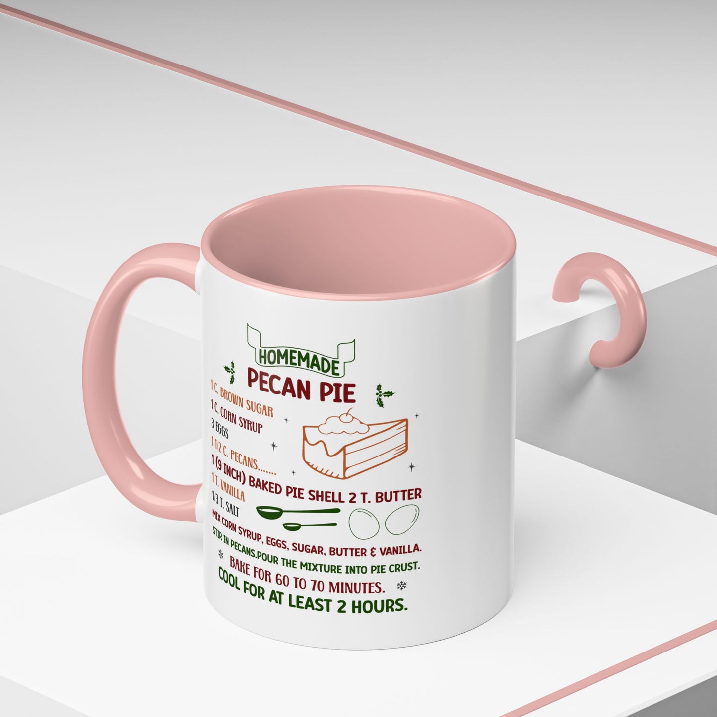 Christmas Mug - Homemade Pecan Pie Recipe