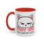 Adult Mug - Fluff You White Cat