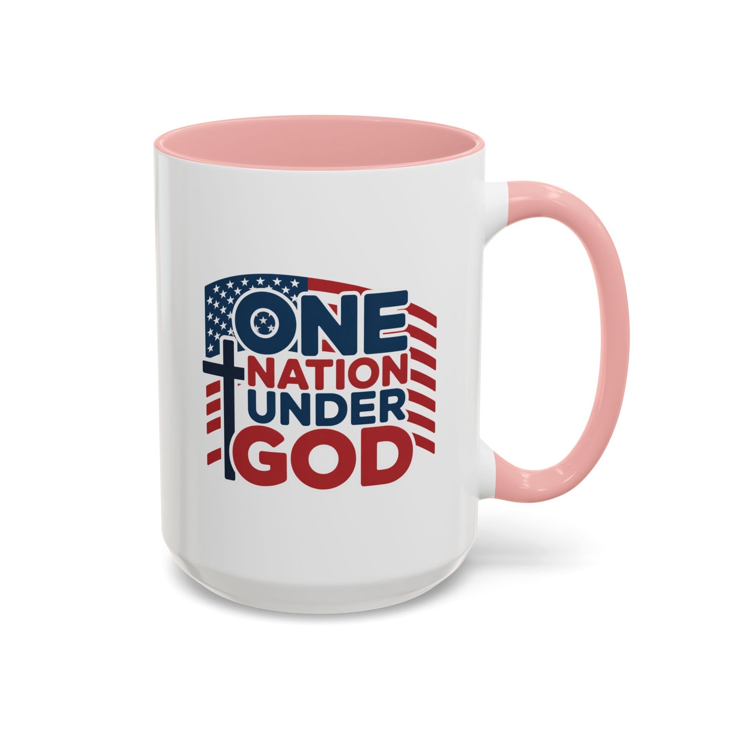 Religious Mug - One Nation Flag Cross