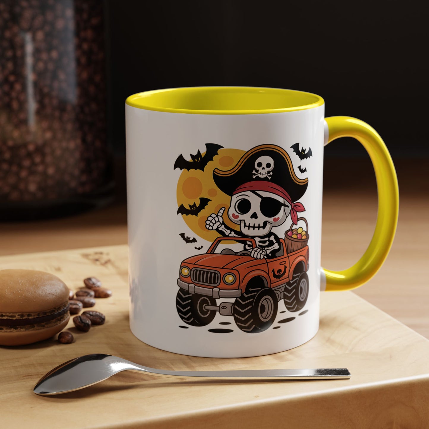 Halloween Mug - Driving Skeleton Pirate