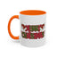 Christmas Mug - Merry Christmas Red & Green Text Hats Candy Canes