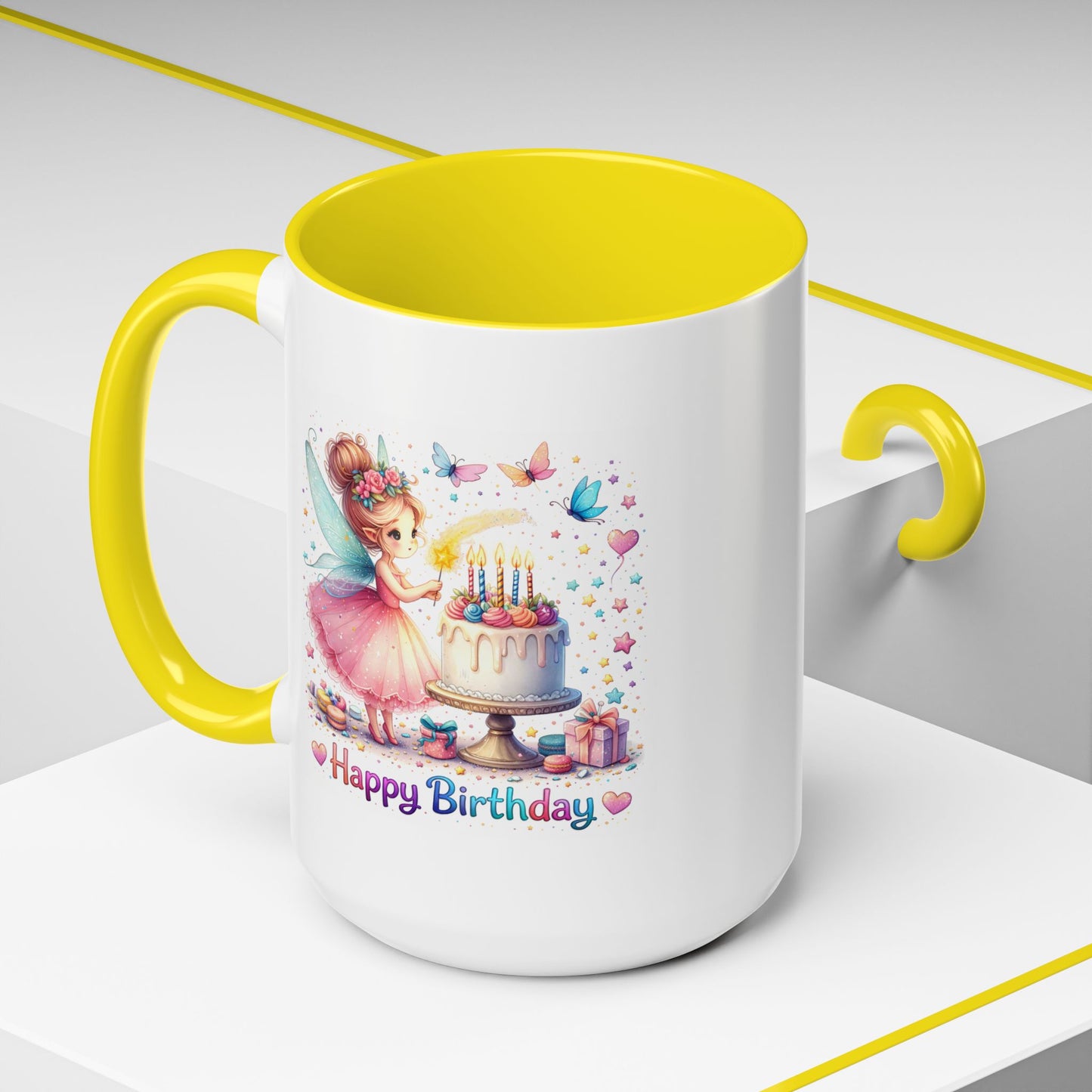 Birthday Mug - Fairy Butterflies
