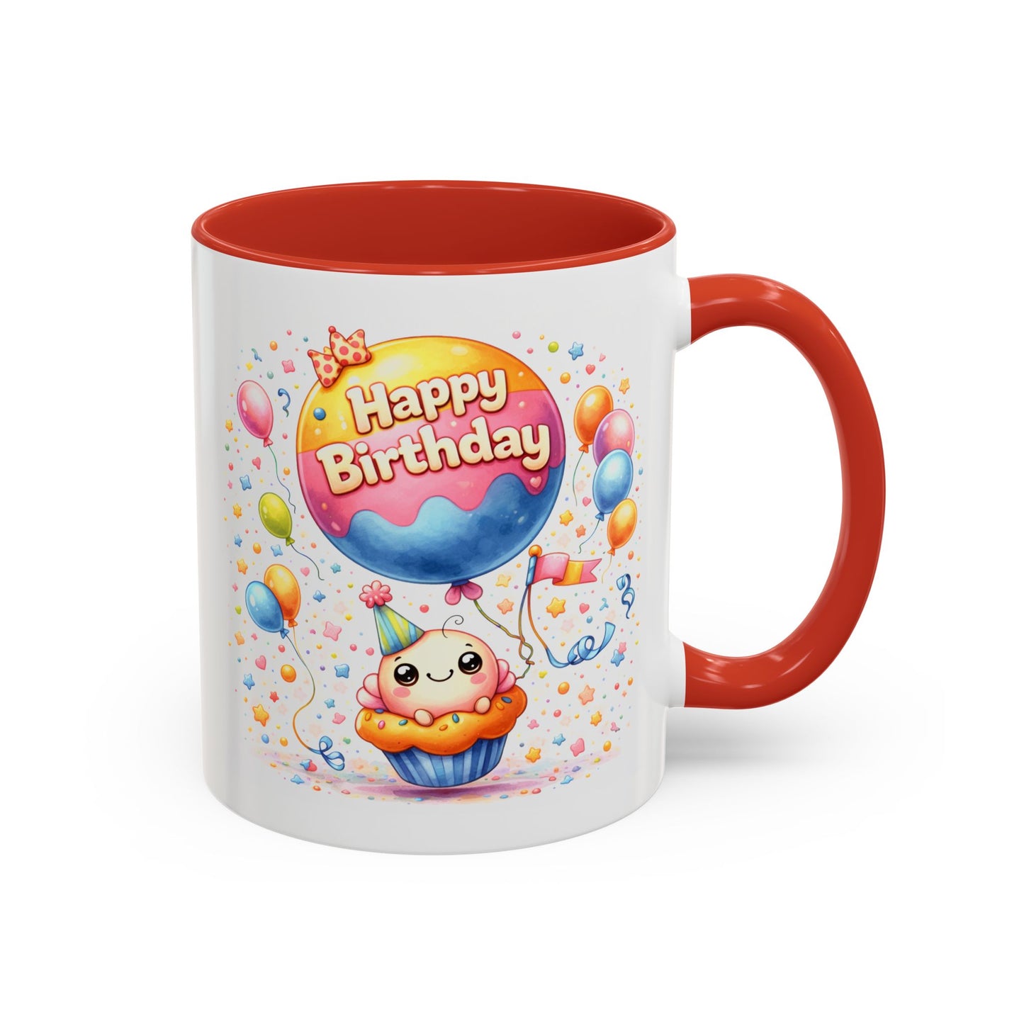Birthday Mug - Cupcake Balloon
