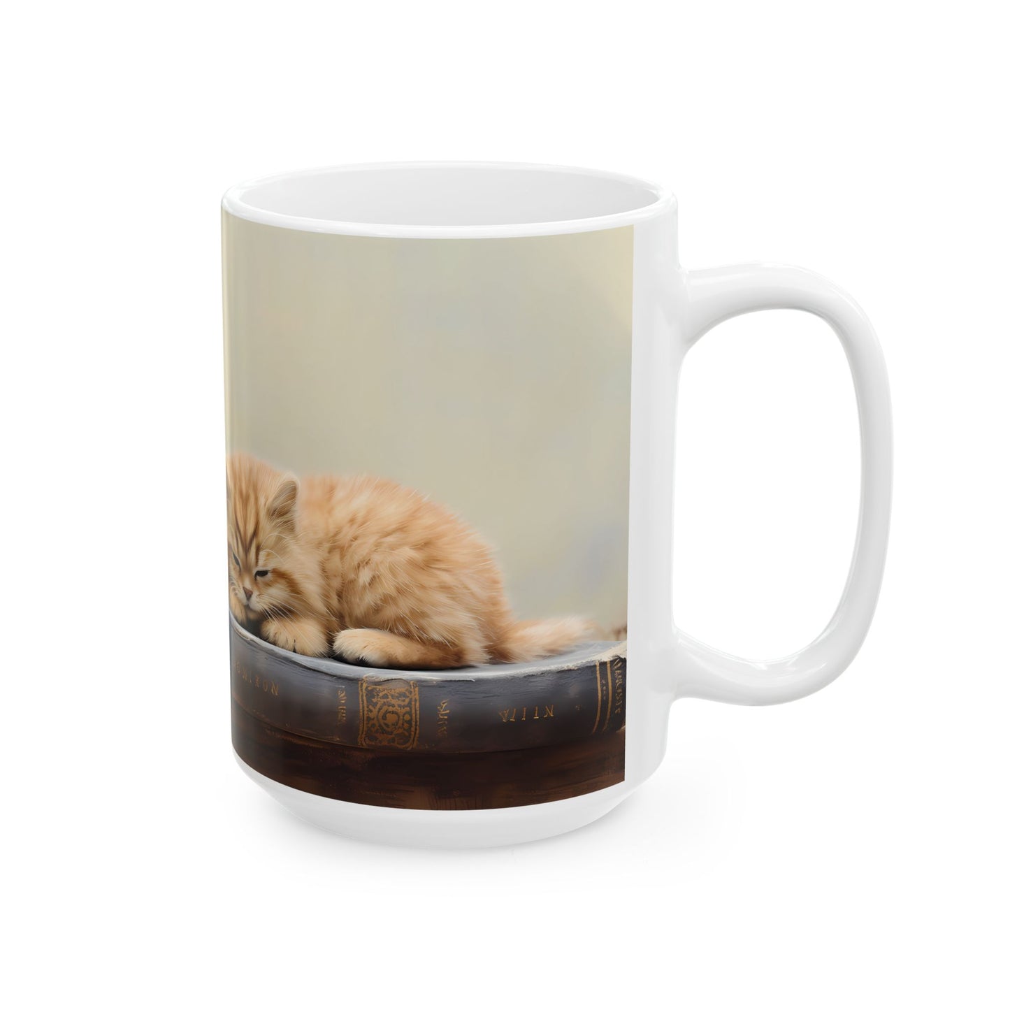 Artistic Mug - Felted Cat 3