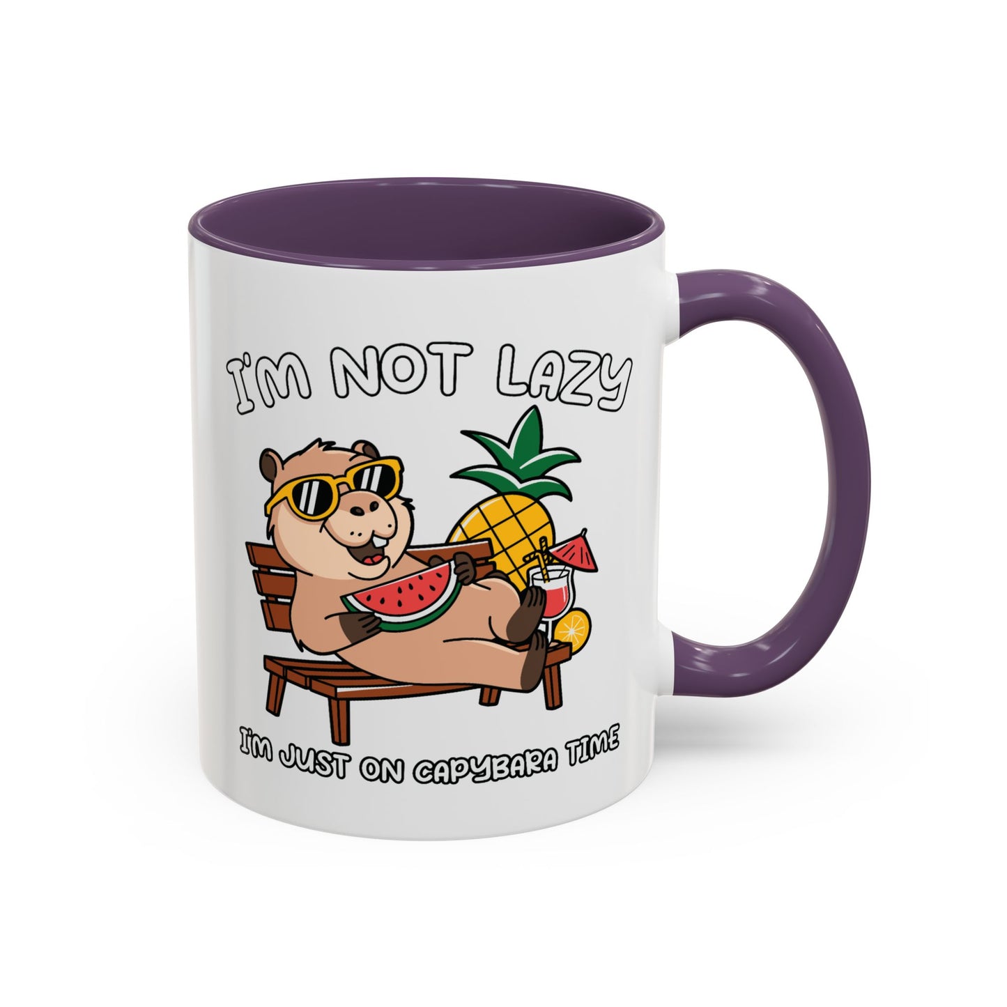 Humor Mug - I'm Not Lazy Capybara