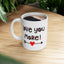 Valentine's Day Mug - Love You More Heart Arrow