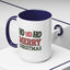 Christmas Mug - Ho Ho Ho Merry Christmas Green & Red Text