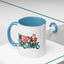 Christmas Mug - Merry Christmas Green & Red Text Santa Present