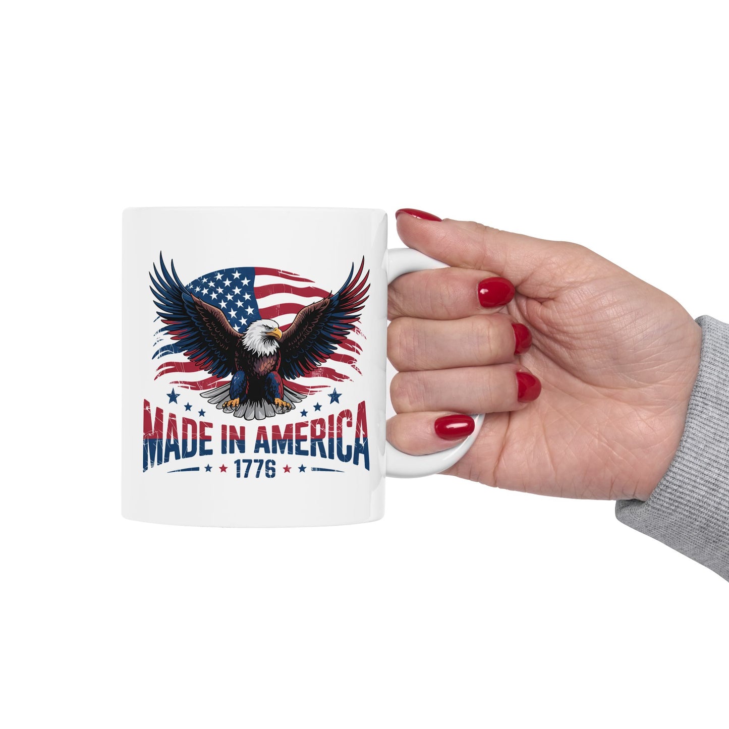 4th of July Mug - Made in America Eagle