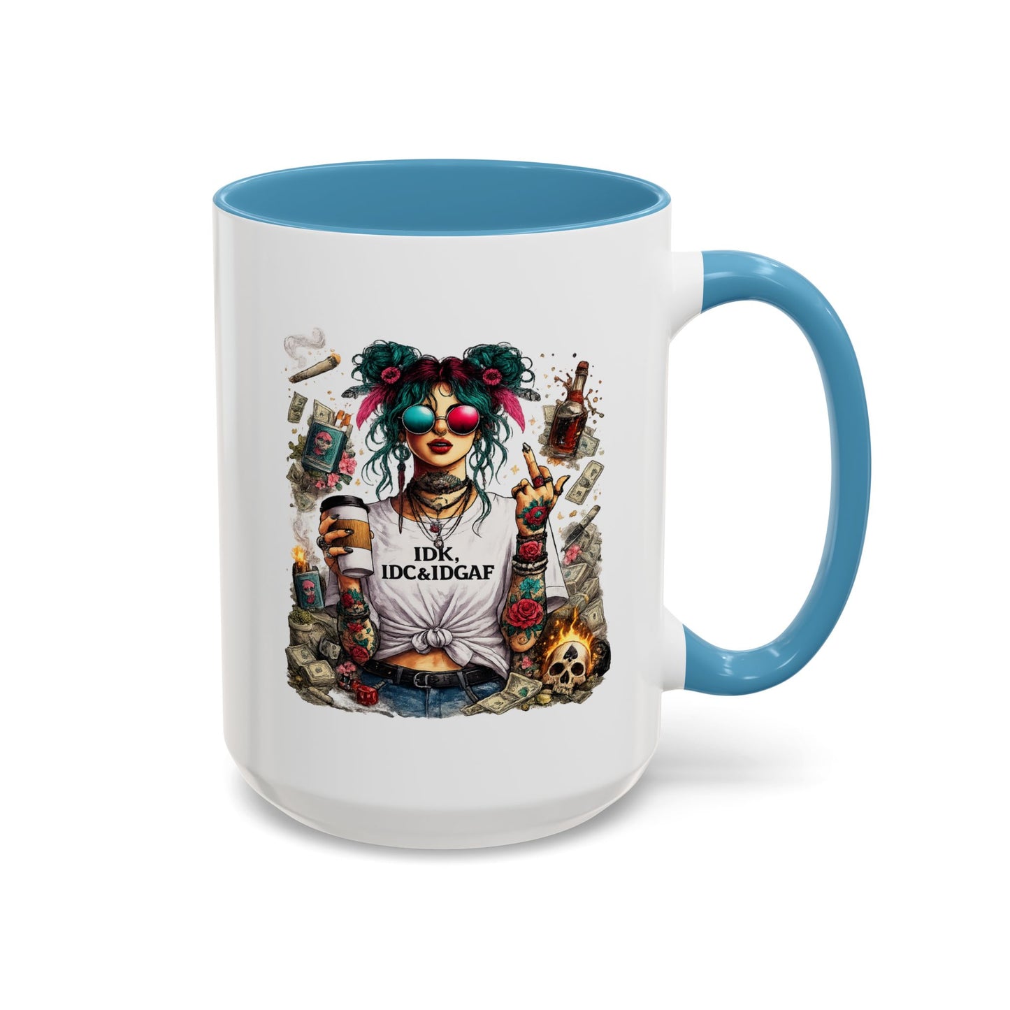 Humor Mug - The IDK IDC & IDGAF