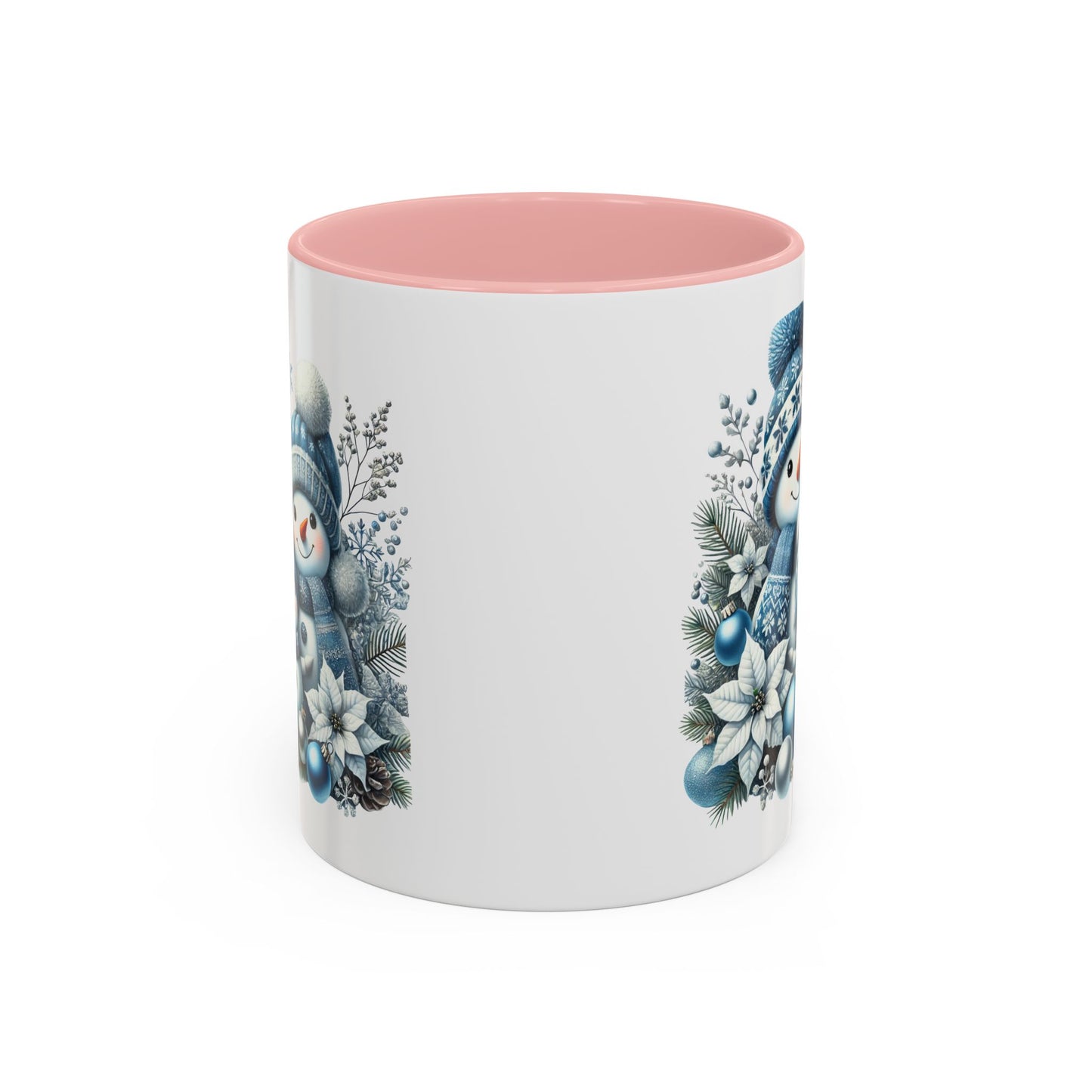 Christmas Mug - Blue Snowman Family