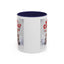 Christmas Mug - Merry Christmas Red Text Puppy Green & Red Top