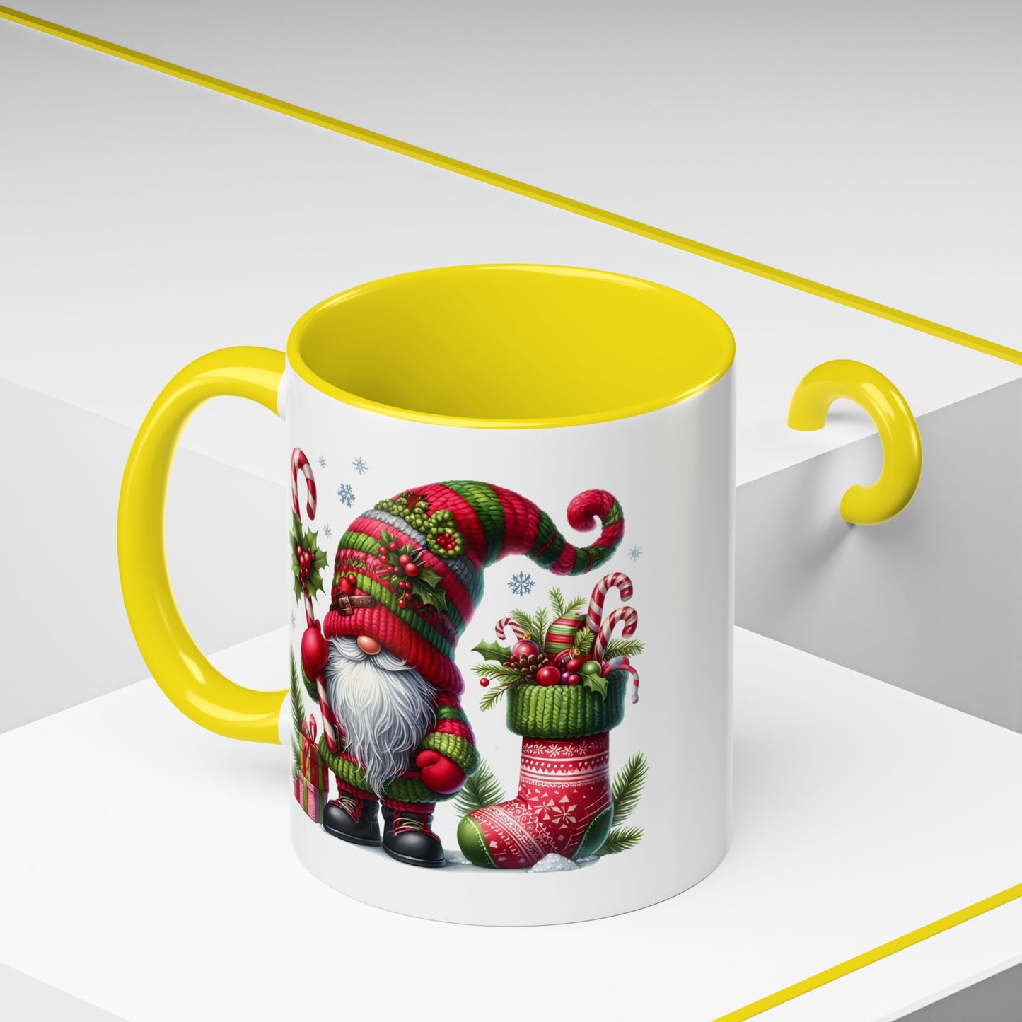 Christmas Mug - Gnome and Christmas Stocking