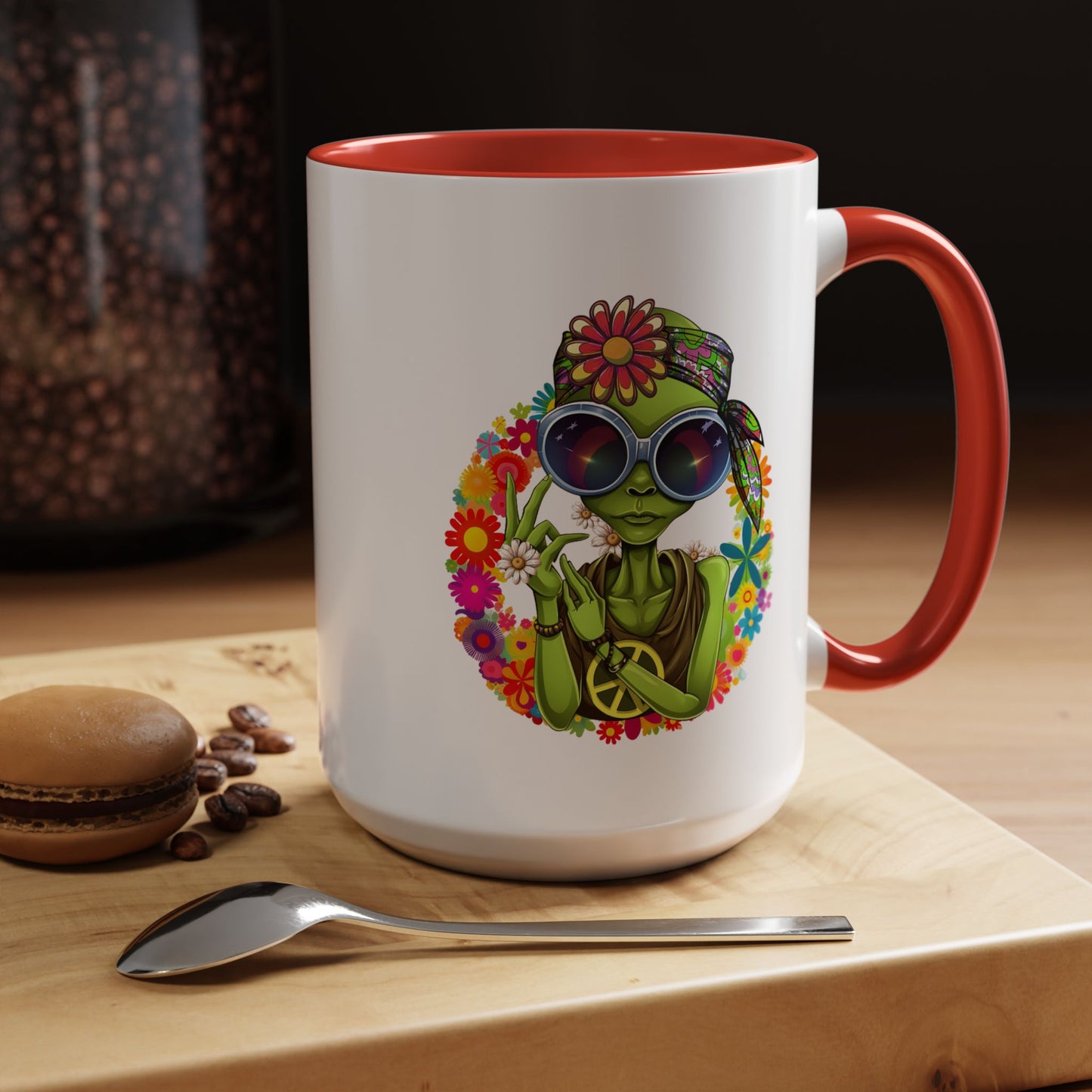 Alien Mug - Peace Hippy Alien