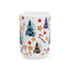 Christmas Mug - Trees Candy Stars Ornaments Pattern